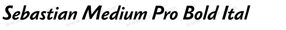 Sebastian Medium Pro Bold Italic字体转换